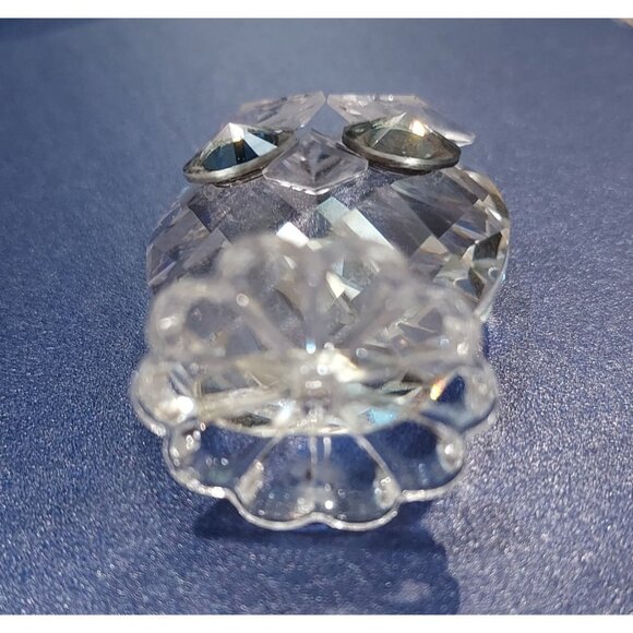Swarovski Crystal Owls Retired Woodland Large 2" Small 1.5" Jewel Eyes Set Of 2 - Picture 12 of 15